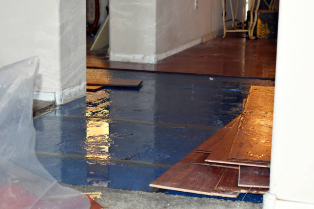 Professional Flood Cleanup technician working in Newburyport, MA